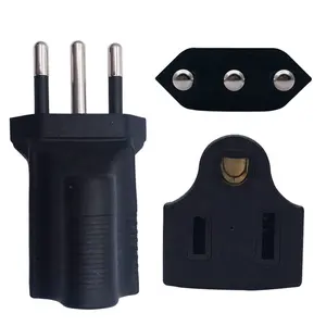 Brazil 3Pin umstellung stecker, zu USA 3Pole Female AC power stecker