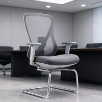 Chaise de visiteur en maille confortable et simple, mobilier moderne pour salle de réunion, chaise de conférence, chaise d'ordinateur en maille – Vente en gros