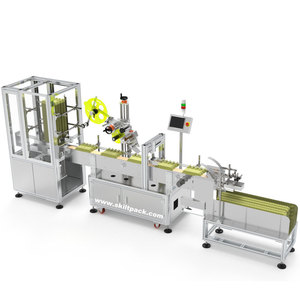 Étiqueteuse industrielle pour plateaux à œufs, plateaux à baies, emballages de boulangerie, en acier inoxydable, avec contrôle servo PLC et connexion à base de données - Product Image 6