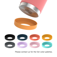 Bouteille d'eau isotherme pour enfants avec base en silicone et paille, 350 ml, en acier inoxydable à double paroi, tasse de voyage pour l'école