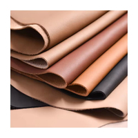 Tissu en cuir PU auto-adhésif à motif litchi gaufré pour automobiles - Cuir synthétique
