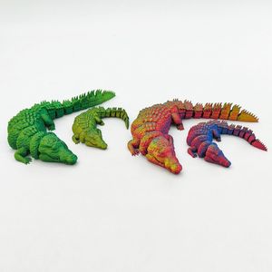 Fabrika toptan çevre dostu PLA 3D baskı timsah büyük 38CM belden timsah özel 3D baskı oyuncak - Product Image 4