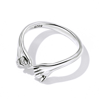 925 argent Sterling usine fabriqué à la main anneau ouvert bijoux à la mode pour les femmes cadeau d'anniversaire de fiançailles pour les filles bricolage SCR844