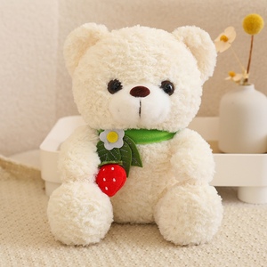 Ours en peluche de 25 cm de haute qualité, vente en gros d'usine, série d'ours en peluche de différents types avec foulards en soie - Product Image 2