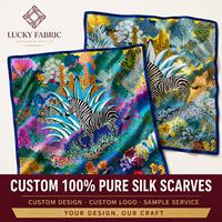 Écharpe en Soie Naturelle 180x90cm Grande Rectangulaire en Mousseline Imprimée Florale pour Femme, Idéale pour l'Été, Service de Marquage et Commande en Gros pour Marques Privées