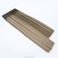 Vendeur chaud 100% extensions de cheveux humains trame papillon trame génie avec trou 12A Remy cheveux humains trame papillon Double dessiné