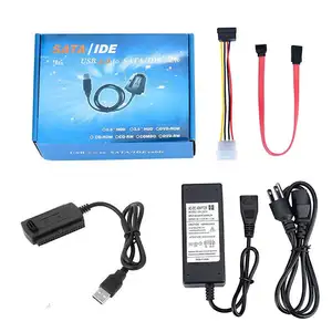 SAT PATA IDE Drive to usb2.0 adapter converter Cable for Hard Drive Disk HDD 2.5" 3.5" with External AC Power Adapter US/EU