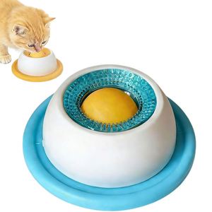 Plato Redondo Antideslizante para Mascotas, Plato de Alimentación Lenta para Gatos, Plato Antideslizante para Perros, Juguete Portátil para Perros, Dispositivo para Buscar Golosinas - Product Image 6