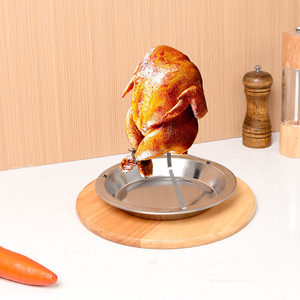 ที่วางจานบาร์บีคิวแบบพกพาที่กรองไก่ชั้นย่างทำจากสแตนเลสสามารถถอดออกได้ - Product Image 2