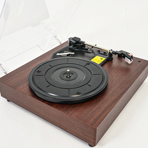 เครื่องเล่นแผ่นเสียงแผ่นเสียงไม้ Bluetooth รองรับ USB/<span class=keywords><strong>LP</strong></span>/AUX ในเครื่องเล่นแผ่นเสียงไวนิลแบบพกพา - Product Image 4
