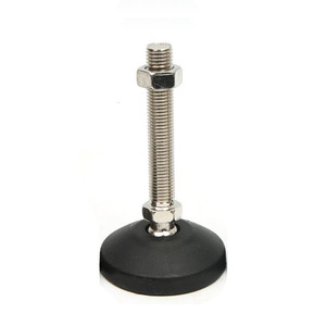 GQK Heavy-Duty Nickel-Plated Black Metal Furniture <b>Legs</b> Modern Design Easy Installation <b>Adjustable</b>/Fixed Leveling Feet for Bed - Product Image 4