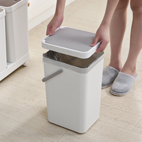 Poubelle à double étage en plastique certifié, poubelle de cuisine, nouveau design, livraison gratuite