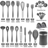 TOALLWIN Nouveaux accessoires de cuisine tendance, ustensiles de cuisine, ensemble d'ustensiles de cuisine en silicone, ustensiles de cuisine en silicone