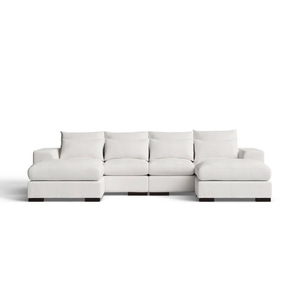 Pzcn nhà vải Hàn Quốc Modular sofa cắt đặt khách sạn phòng khách hiện đại U hình dạng Trắng ghế sofa - Product Image 5