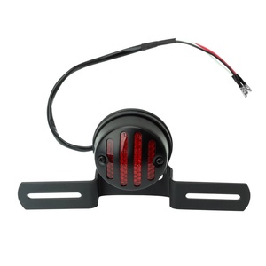 <span class=keywords><strong>Cafe</strong></span> <span class=keywords><strong>Racer</strong></span>-Lámpara de parrilla trasera para motocicleta, luces traseras de freno con soporte para matrícula - Product Image 2