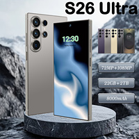 S26 Ultra 22 Go de RAM + 2 To de ROM Double SIM CDMA LTE Carte TF Batterie 7500 mAh Android 15 Écran >7 pouces Appareil photo 108 MP Étanche Éducatif