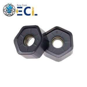 Plaquettes de fraisage en carbure HNMX 0906ANSN OEM économiques, haute précision, 45HRC, carrées, revêtement PVD, pour centres d'usinage tour-fraiseuse - Product Image 2