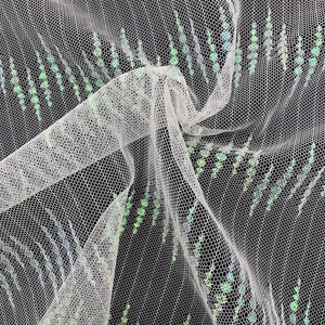 Schillernder Jacquard-Nylon-Tüllstoff, Glänzendes Strukturiertes Netzgewebe für Hochzeitsschleier, Ballkleider & Märchenhafte Kostüme - Product Image 1