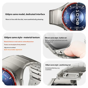Bracelet en titane pour <span class=keywords><strong>Huawei</strong></span> Watch GT6 Pro 46 mm, bracelet en métal de luxe, bracelet de montre GT 6 Pro - Product Image 2