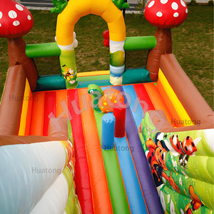 हुएटोंग आउटडोर वाणिज्यिक कस्टम inflatable कैसल inflatable स्लाइड जंगल थीम स्लाइड बच्चों के लिए inflatable - Product Image 4
