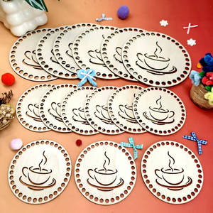 Posavasos <span class=keywords><strong>de</strong></span> Madera Ecológica, Base Redonda <span class=keywords><strong>de</strong></span> Madera <span class=keywords><strong>de</strong></span> Tilo para Cesta <span class=keywords><strong>de</strong></span> Ganchillo, Base y Tapa con Base para Posavasos para Proyectos <span class=keywords><strong>de</strong></span> Bricolaje - Product Image 6