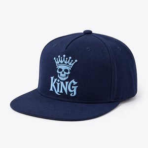 "Premium 5-Panel <b>Flat</b> Brim Baseball Cap Custom 3D Puff Embroidery Logo Outdoor Sport <b>Hat</b> Manufacturer Wholesale" - Product Image 1
