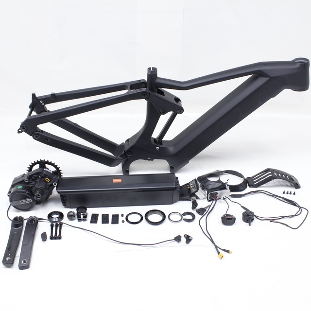 2023 New Products Black Electric Mountain Bicycle Carbon Frame and Parts Ebike Battery 48v Bafang Motor M510/M500/M600