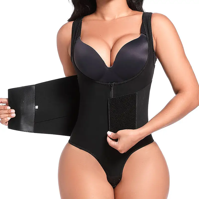 Groothandel Gegrepen Shapewear Fabrikant String Body Shaper Huid Naadloze Eendelige Extreme Shapewear Voor Plus Size Vrouwen