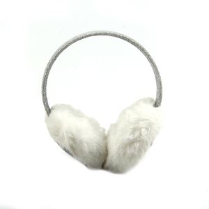 Lovely Folding Faux Fur Warm Ear Muffs Custom Logo <strong>White</strong> Winter <strong>Earmuffs</strong> - Product Image 2