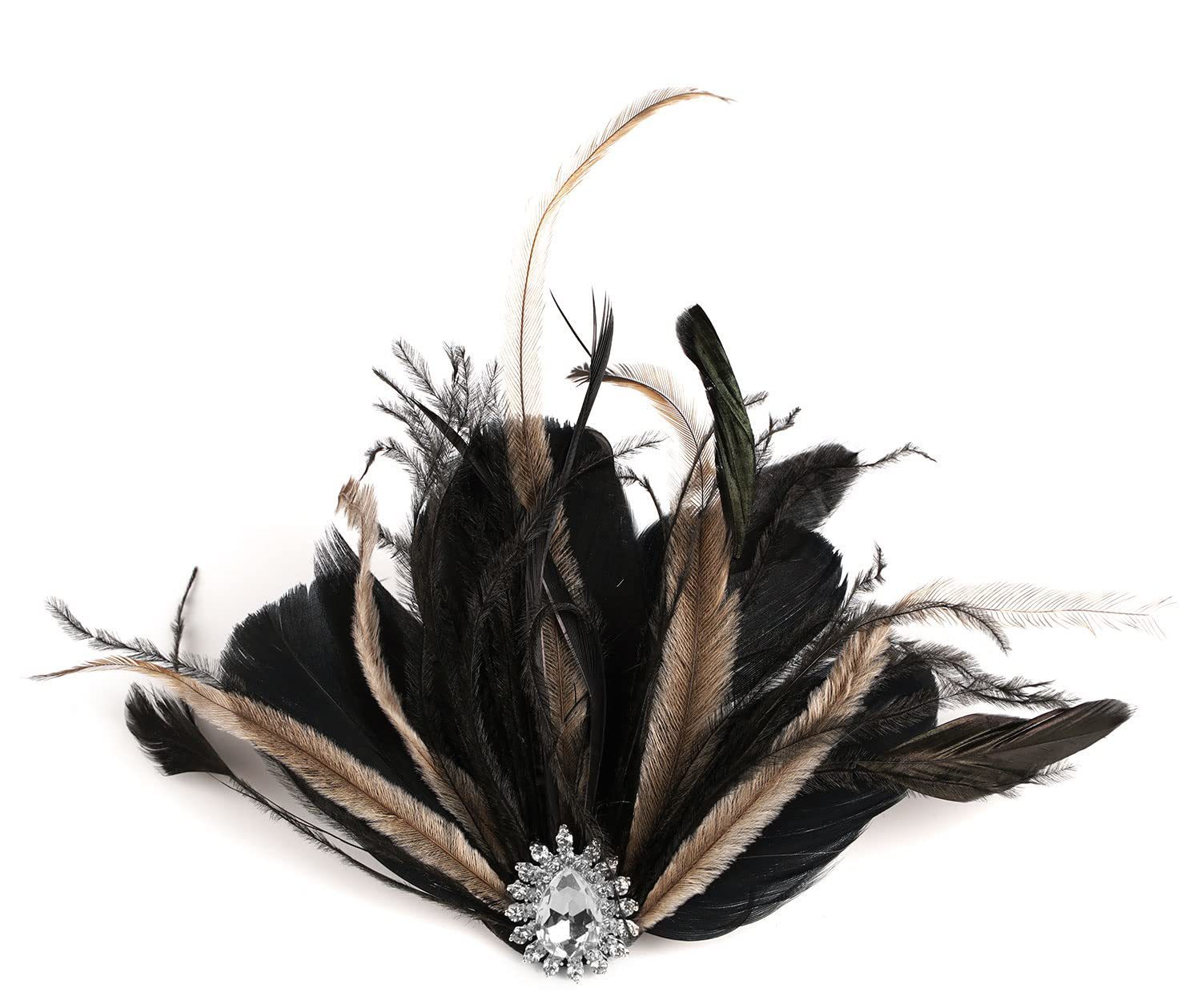 Fascinators 20s Gatsby Flapper Acessories Art Deco Party Accessory 6155 Amazon.com: BABEYOND Art Deco 1920s Flapper Headpiece  main image 4