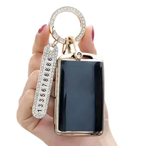 1set Rhinestone & Bear Decor Car Key Case & Keychain Compatible With  Chevrolet, Key Fob Cover