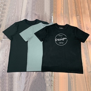 高品质定制t恤男士奢华素色超大棉个性刺绣印花品牌标志t恤男士 - Product Image 6