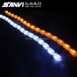Hot Selling Led Flexible Drl Strip Daytime Running Light Universal Led Strip Sequential Drl Dual Color Car Retrofit Kit - Product Image 2