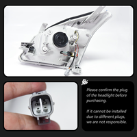 Conjunto de Faros Delanteros Resistentes a Impactos, ABS, 6000K, para Land Cruiser Prado J120 2003-2009, 12V, Plug+Play, Luz Blanca Brillante