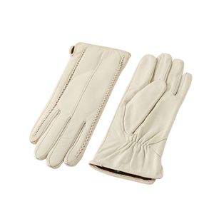 Milidanxue gants en peau de mouton colorés pour femmes mode hiver chaud doublé polaire extérieur en cuir gants en cuir - Product Image 6