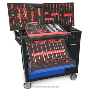 กล่องเครื่องมืออเนกประสงค์7ลิ้นชักกล่องเครื่องมือรถเข็นตู้ลูกกลิ้งพร้อมเครื่องมือ - Product Image 4