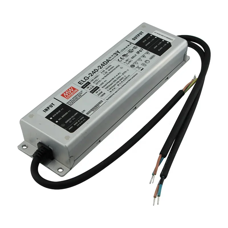 Berarti baik ELG-240-24DA DALI peredupan 240W 24V 10A LED Driver Power Supply dengan 2-Wire Input