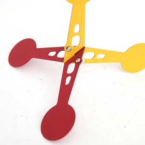 3mm厚ローリングブルズアイスリングショットスチールカラーターゲット23*21.5*21.5cm射撃自動フリッピングターゲット - Product Image 4