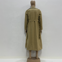 Manteau classique pour homme, double boutonnage, long, style trench-coat