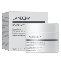 LANBENA Nouveau Masque Peel-Off Anti Points Noirs pour Visage, Bandes Adhésives pour Nez, Masque Nettoyant Pores du Nez J1
