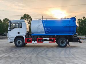 China Made Shacman L3000 15m³ Septic Vacuum Truck Strong <b>Suction</b> <b>Pump</b> Septic Tank Truck for Africa Latin America Middle East - Product Image 3