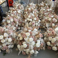Fournitures de décoration de mariage IFG 26 pouces Boho automne boule de fleur artificielle pièces centrales