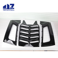 Lames de pare-brise arrière, pare-soleil, couvre-ventilation pour accessoires Dodge Charger 2011-2023 (noir brillant)