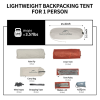 Tente de camping et de randonnée Vista Sports quatre saisons, double couche, résistante aux UV, à installation rapide et instantanée, Ripstop PU4000