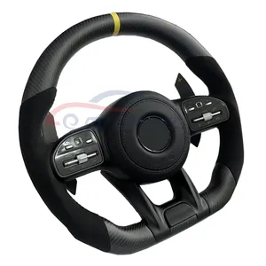 Matte Carbon Fiber and Alcantara Steering Wheel for Mercedes Benz AMG GLE63 W211 W222 W221 W204 W222 W205 W212