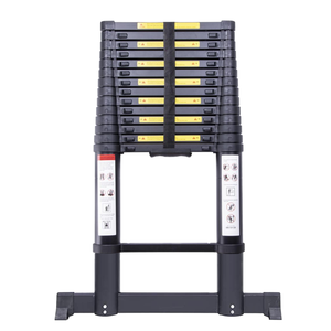 Escalier de grenier en aluminium de 1,5 mm d'épaisseur, certifié EN131, pliable et télescopique, capacité de charge de 150 kg, pour entrepôt et salle de sport - Product Image 2