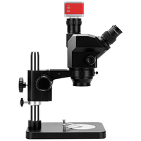 Microscope stéréo à zoom SZM7060 à base compacte 7X-60X sans caméra, oculaire WF10X 120mm pour la sécurité des billets de banque et l'impression