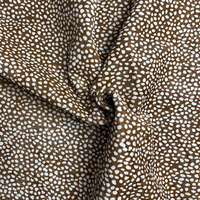 Cuir véritable en crin de cheval à petits pois marron et blancs, imprimé inversé, pour chaussures féminines coréennes, directement de l'usine.