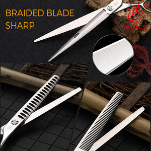 Fenice 6.25 ''6.5'' 7 ''7.5 inç köpek inceltme kesme profesyonel <span class=keywords><strong>Pet</strong></span> bakım makas seti - Product Image 3