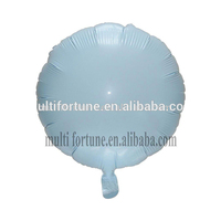 Ballon en feuille d'aluminium rond de 18 pouces de l'usine de SHANGHAI pour les décorations de fête d'anniversaire et de Noël pour bébé, à usage unique